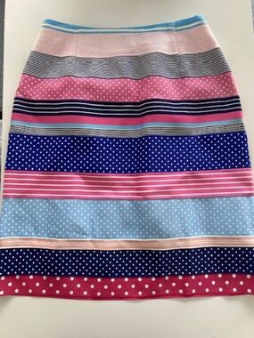 J McLaughlin Striped Pencil Skirt Size 2 NWOT